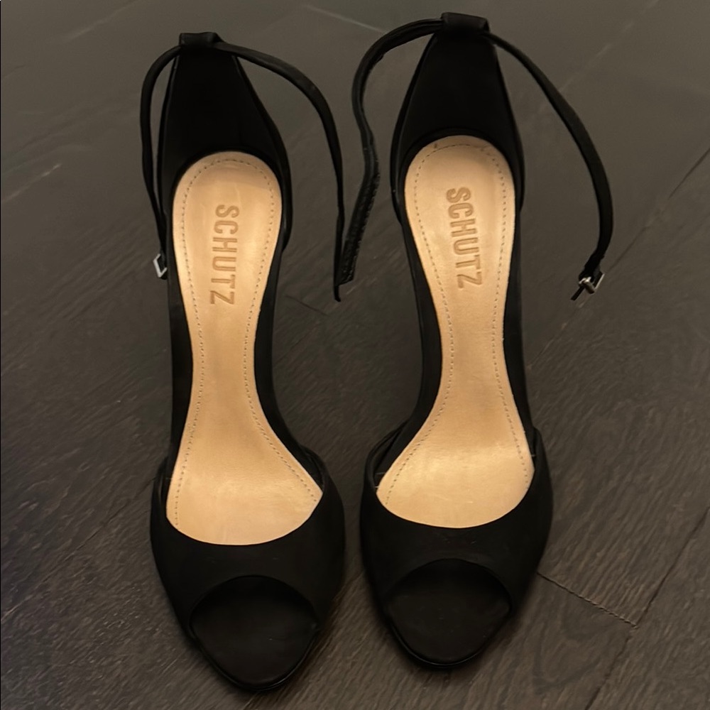 Schutz Black Women's Heels